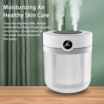 Large Capacity 2L Humidity Display Dual Spray USB Silent Household Humidifier