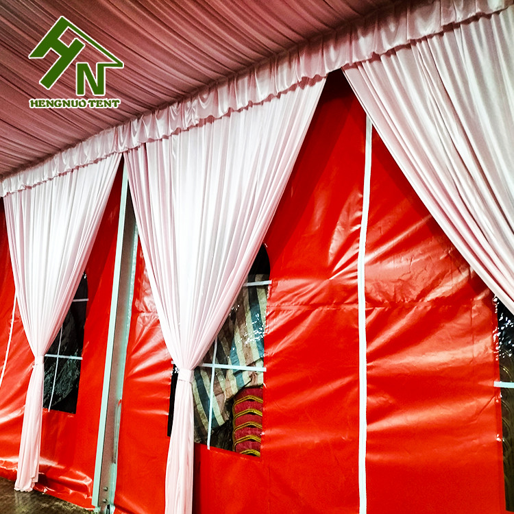 300 People Aluminium Frame Tent 10x30m Red Colorful Large Wedding Marquee