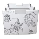 Eco Friendly Cardboard Play House Kids White Cardboard Play Castle