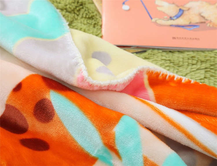 Animal Print Kids Flannel Blanket , Double Layer Weighted Blankets For Children