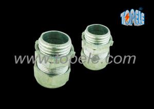 Quality 3/4” Zinc / Steel Emt Pipe Fittings Compression EMT Connector ISO Standard wholesale
