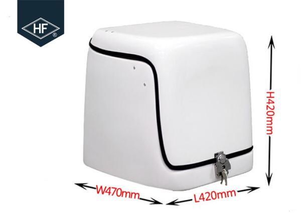 Durable Motorcycle Delivery Box , 67L Fiberglass Reinforced Pizza Delivery Box