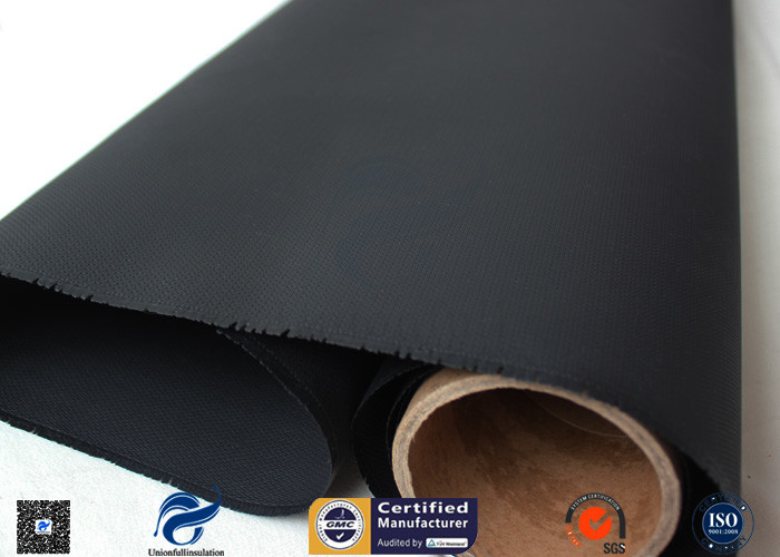 Satin Weave Alkali Free 0.45mm Silicone Coated Fiberglass Fabric For Fire Blanket