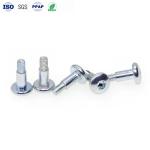 Custom Shoulder Screw M4*15 Carbon Steel Blue Zinc Plum Blossom Groove Pan Head