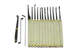 Quality GOSO 12 Pieces Lock Pick Set with Leather Case wholesale