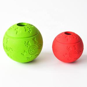 Quality Dog Ball Pet Play Toys Natural Rubber Material Sphere Dia 10 / 7.6cm wholesale
