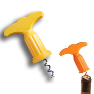 Quality Wine bottle opener plastic 8*12cm four colors logo customized wholesale