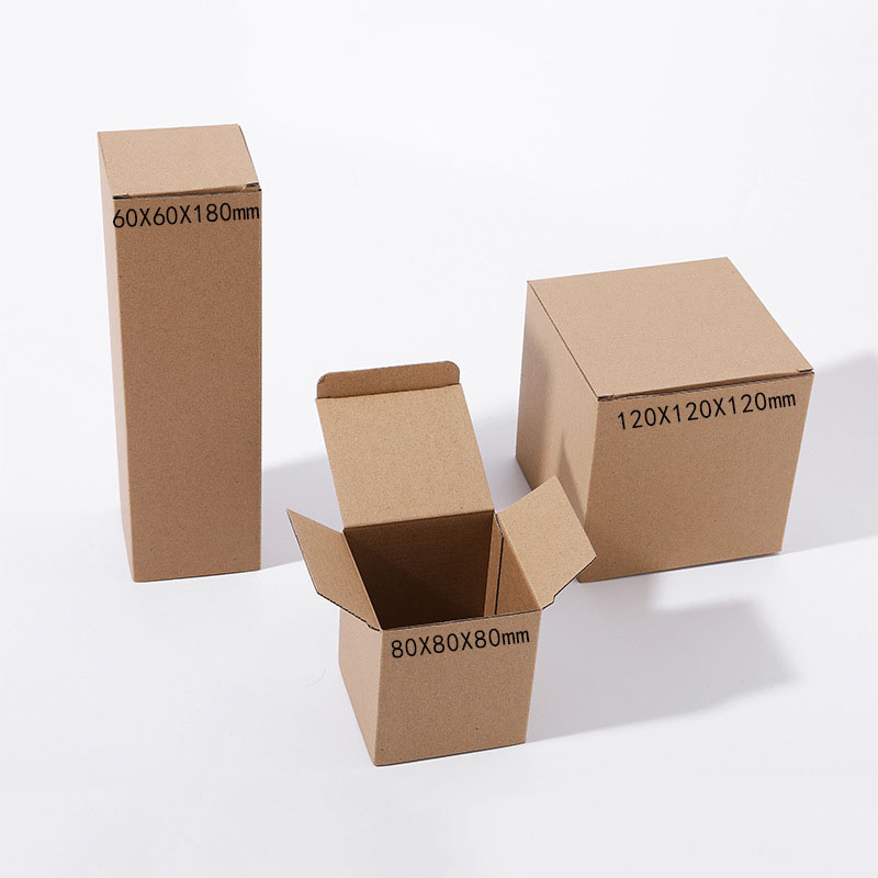 Kraft Paper Box For Cosmetic Packaging L*W*H cm ---According to your specific request