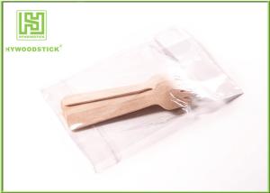 Quality Restaurant Eco Friendly Cutlery Disposable Wooden Spoons 16cm With Logo wholesale