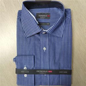 Quality Long Sleeve Stripe Stylish Casual Shirts 60% Cotton/40% Polyester Cvc Fabric wholesale