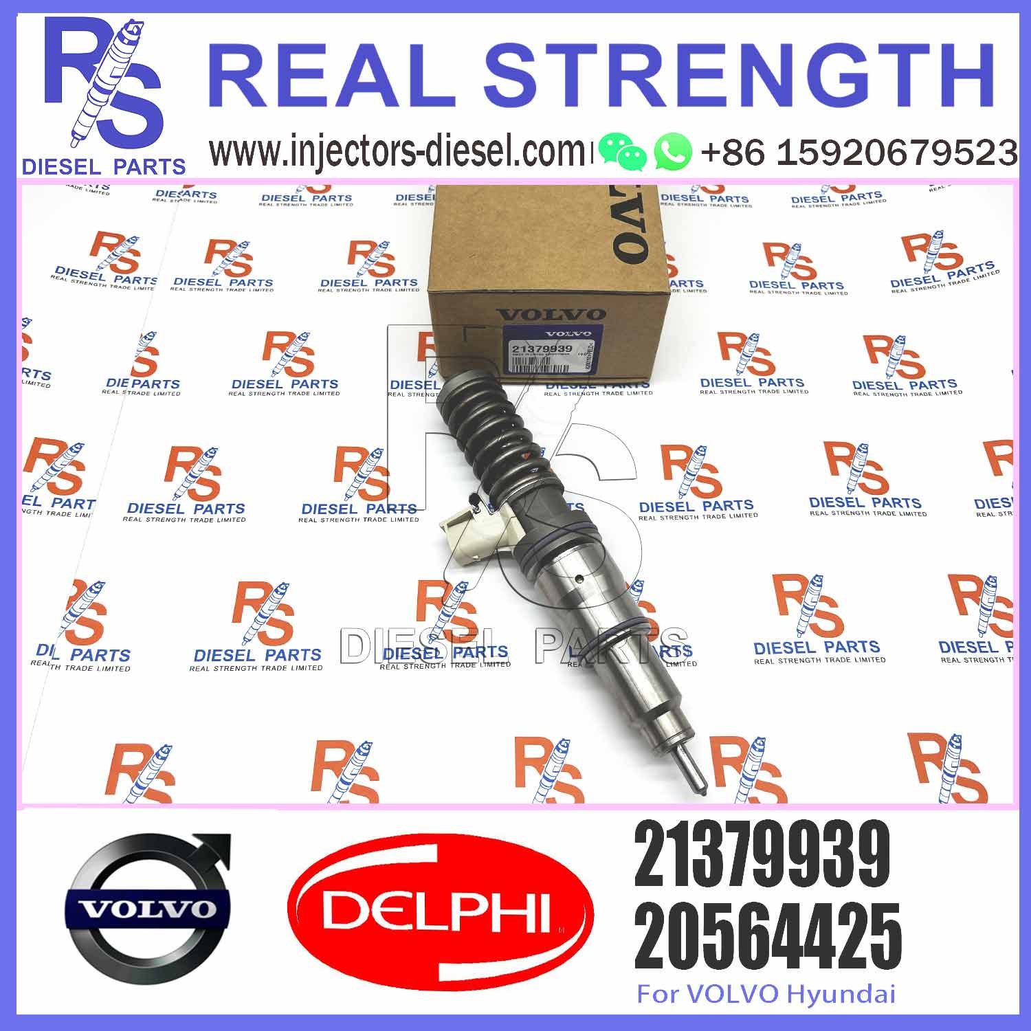 4 Pin Auto Excavator Truck Diesel Engine Parts Fuel Injector Assembly Bebe4d27002 21379939 For V-O-L-V Md13