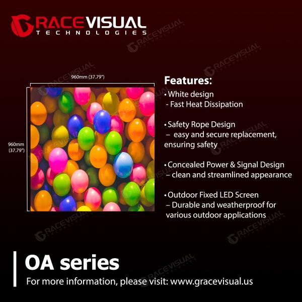 IP66 Rated Weatherproof Outdoor LED Display Sleek White Powerhouse with 3840HZ