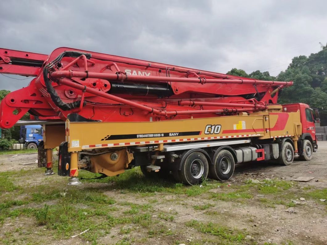 Perfect Original Condition Sy 62m Super Long Boom Pump Concrete Pump Ready Mix on Volvo Chassis