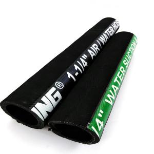 Quality Flexible Rubber Water Suction Hose , 1 Inch Industrial Water Hose Long Service Life wholesale