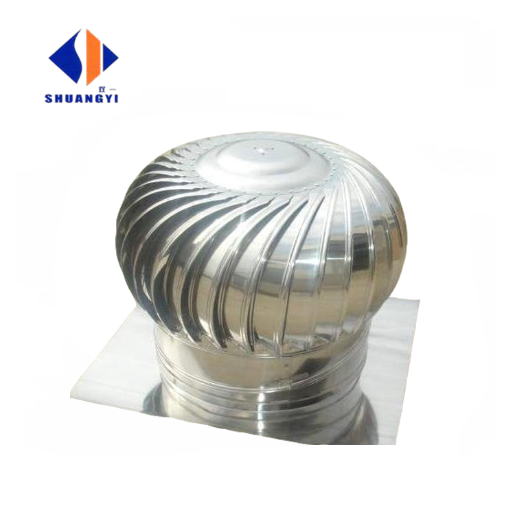 Stainless Steel Blade Industrial Roof Extractor Fan Without Electricity for Hotels Made