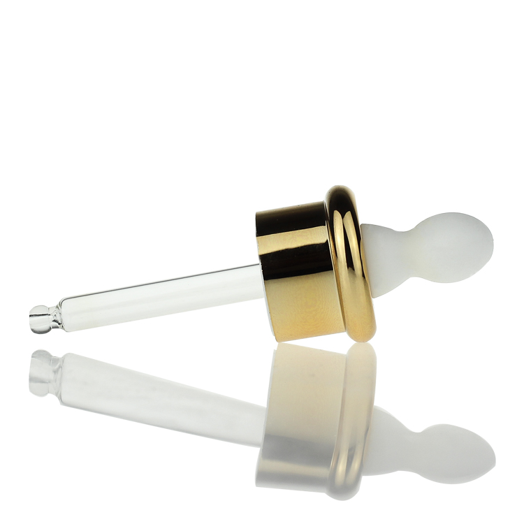 Wholesale luxury 35ml cosmetic glass lotion serum bottle with silver pump lid