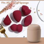 Washable Breathable Silicone Makeup Sponge Holder Beauty Sponge Blender Travel