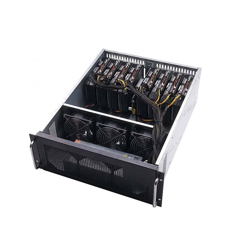 Brand new K86 8 gpu with power supply server case 8gpu graphics card For 588 1660s 2060s 3060TI 3070 3080 3090