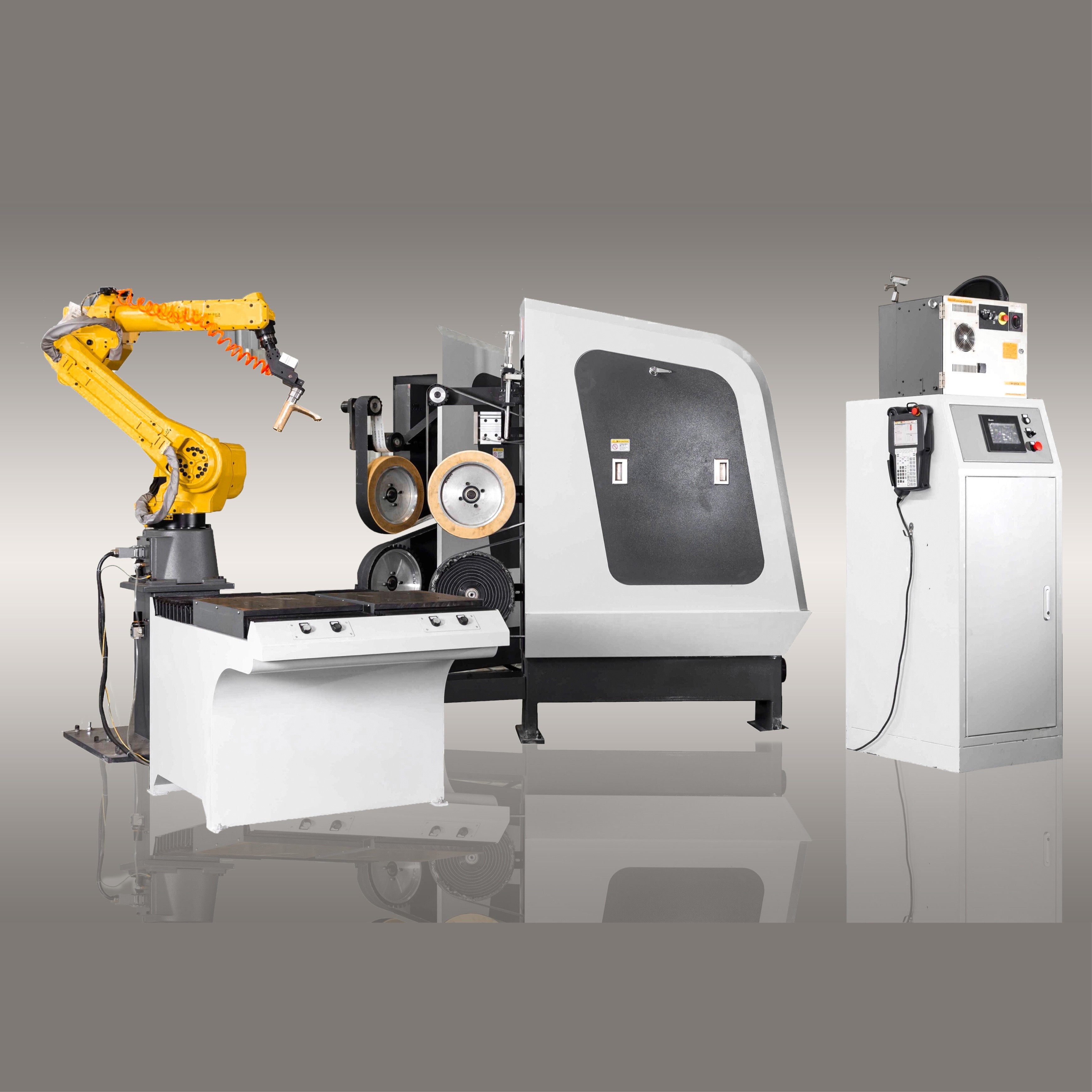 Automatic Position Compensation Robotic Metal Deburring Machine