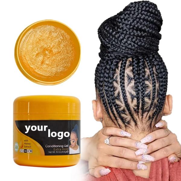 Customizable Loc Braiding Gel for African Hair Strong Hold No Flakes Edge