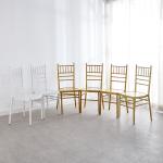 Luxury Wedding Banquet Chairs Folding Chiavari Metal Tiffany 39x40x91cm