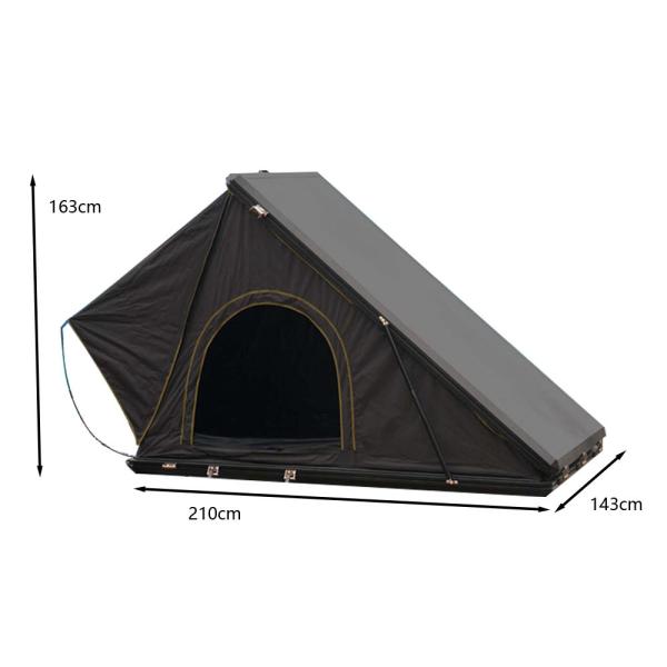 4x4 Offroad Car Roof Accessories Clamshell Aluminum Hard Shell Rooftop Tent 4