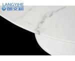 120cm White Marble Round Dining Table And Upholstered Dining Chair