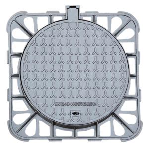 Quality Municipal Ductile Iron Manhole Cover D400 Round Composite 850 * 850mm wholesale