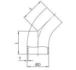 Sanitary Stainless Steel Pipe Tube Fitting Short Long Ebow