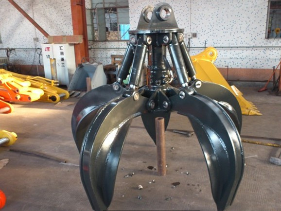 Longer Life-span High Efficiency Orange Peel Grapple Excavator Scrap Grab Bucket for CAT325, SK300, HD1638