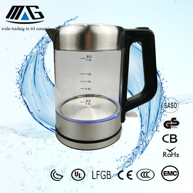 2019 Cool Touch Big Boiling Automatic Tea Abs Plastic 2l Fast Heating Cordless Water Electric Kettle Hot Sale