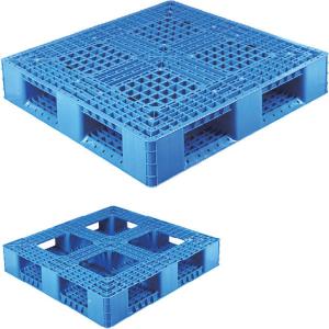 Quality Durable Industrial Plastic Pallet Grid Surface Cross Bottom 1100*1100mm wholesale