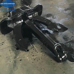 Quality Black Painted Marine A Type Hall Anchor With IACS Cert Stockless Anchor wholesale