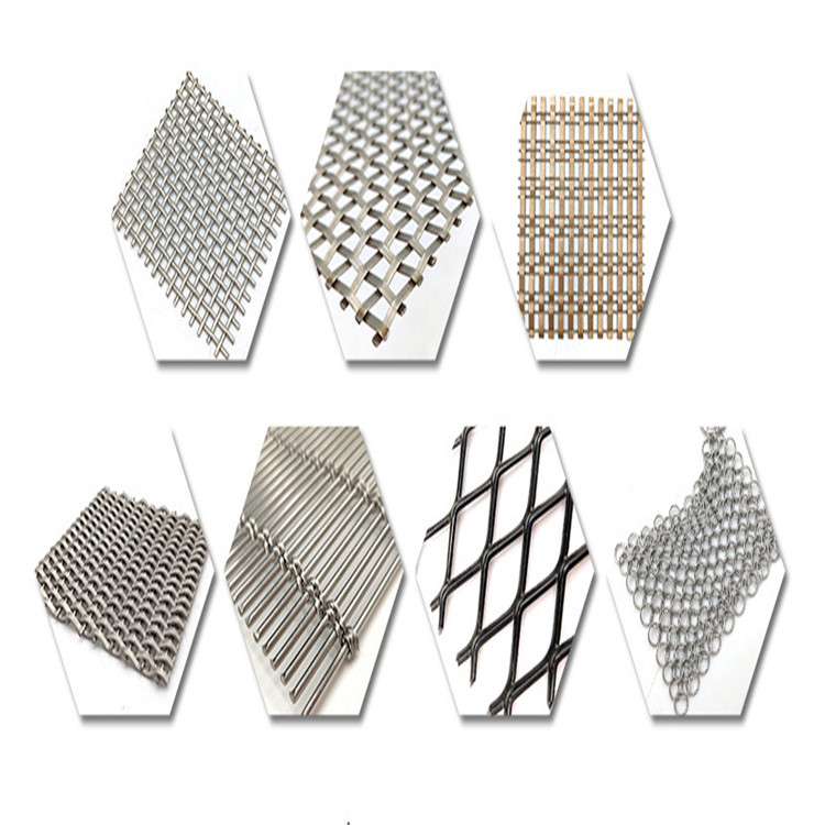 Even Flat Ceiling Lighting decorative mesh screen Hanging Curtain Plain Weave