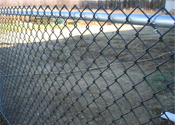 Tennis Court Chain Link Fences 10 Ft High Vinyl Coated Black Or Green Fro Market