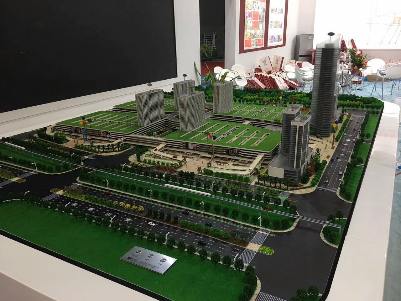 Commercial Shopping Mall Model , 1 / 50 Scale Construction Scale Models