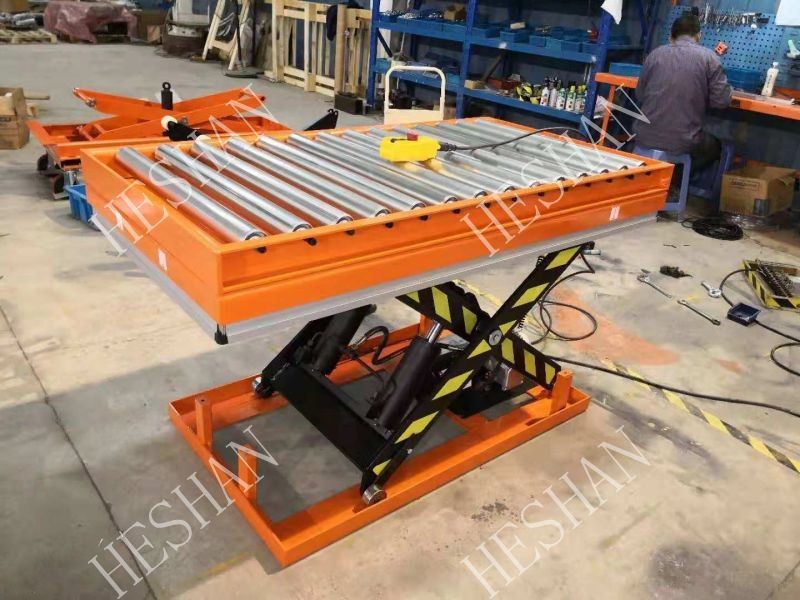 China 2000kg Electric Workshop Assembly Line Rolling Lift Table