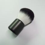 Small Single Fluffy Kabuki Brush Black Flat Shape Wooden Handle