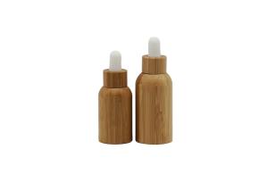 Quality 30ml Cylinderical Bamboo Dropper Bottle for Personal Care wholesale