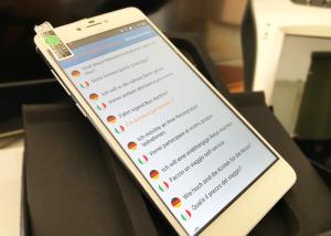 Quality Touch Screen German Voice Translator , Voice English To Any Language Translator wholesale