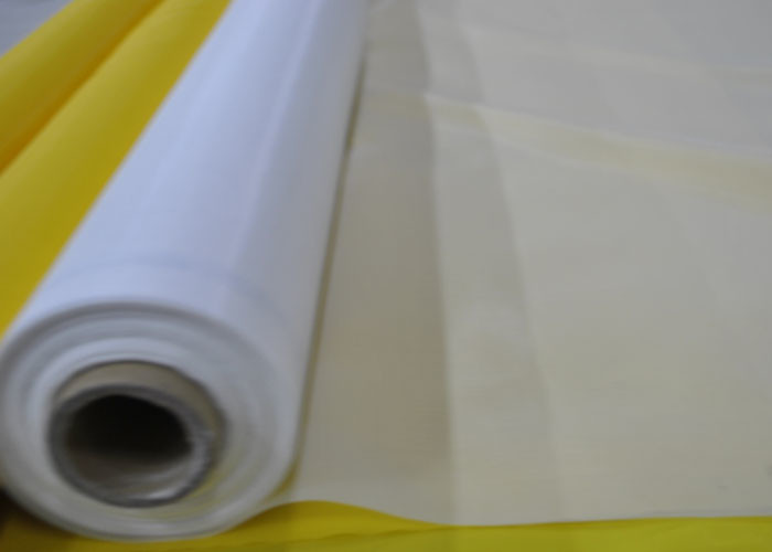 45" White 160 Mesh Screen Polyester Printing For Glass / Ceramic , FDA Listed
