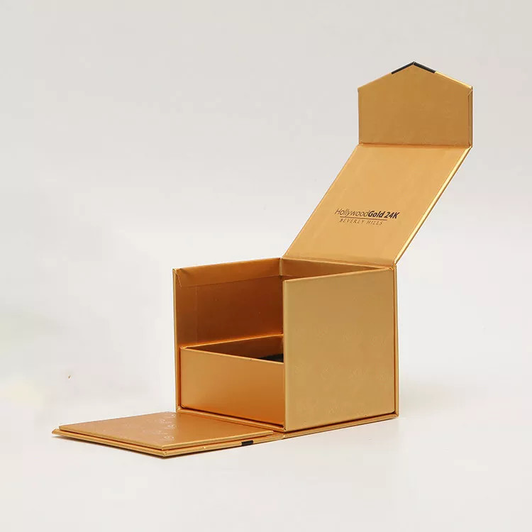 Luxurious Cardboard Packing Gift Box For 50ml Perfume Cosmetic Bottles