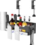 Charcoal Barbecue Grill Accessories Holder with Magnetic Strip Paper Towel