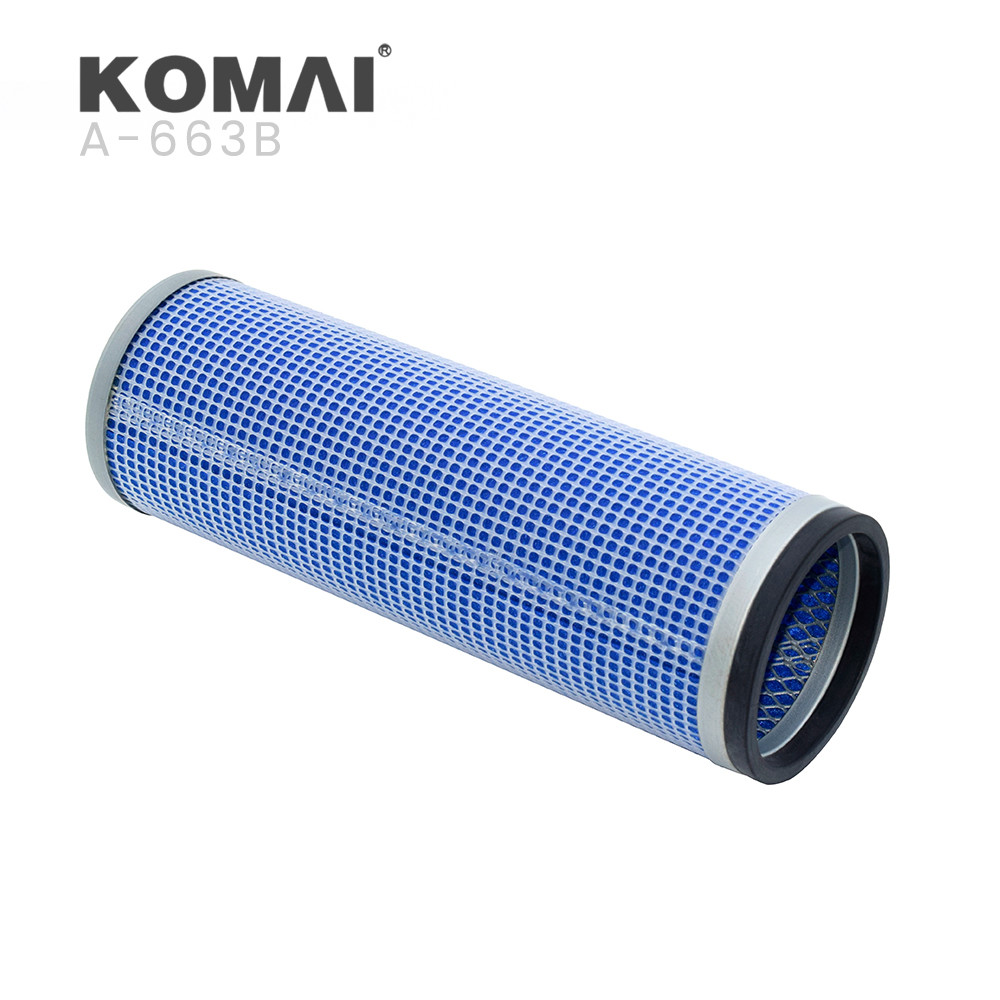 KOMAI Blue Color Customized Air Filter Element Replacement For Construction