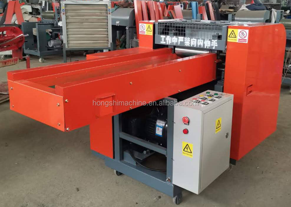 7.5kw Textile Processing Machine Recycle Yarn Fishing Net Fiber Shredder