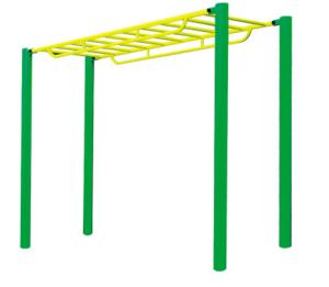 Quality outdoor fitness equipments steel based zinc powder coating monkey bars-OK-T04 wholesale