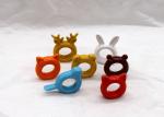 Adorable Ceramic Napkin Holder Animal Design Napkin Ring Dolomite Colors