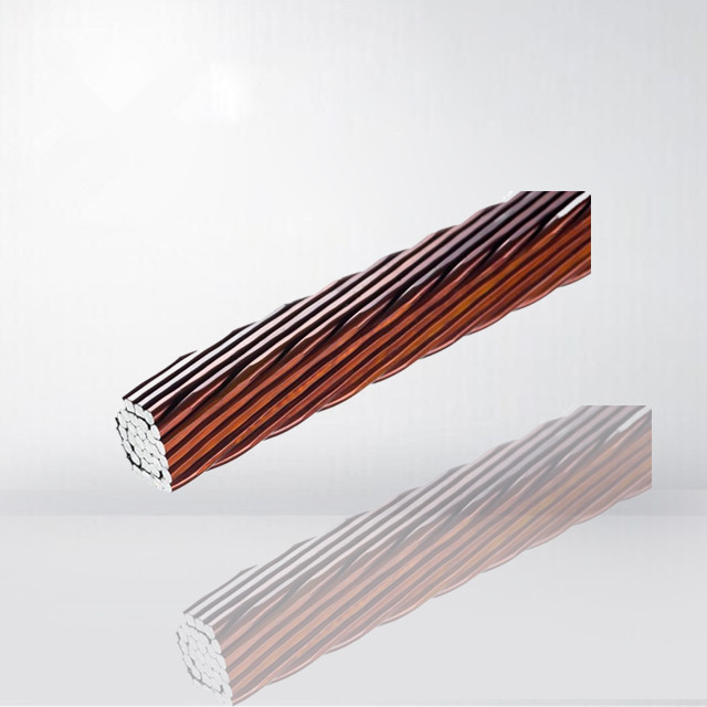 Self Solderable Copper Litz Wire 0.1 X 35 / Rectangular Magnet Litz Wire For Inductive Heaters
