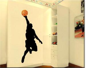 Quality DIY Basketball Home Wall Decoration Stickers HB-018 wholesale