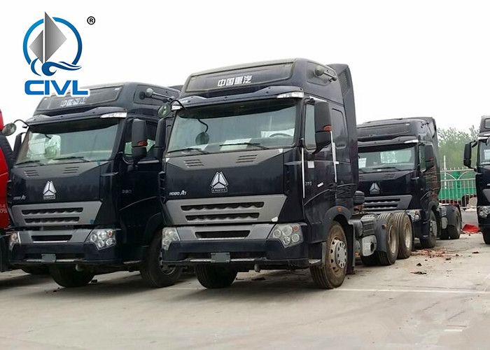Auto Euro 2 380HP 420HP New SINOTRUK HOWO A7 Tractor Truck LHD 6X4 70 - 100tons